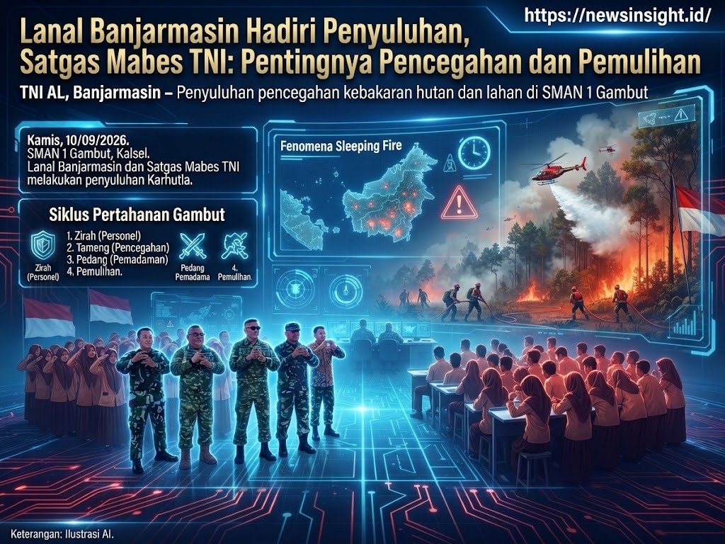 Lanal Banjarmasin Hadiri Penyuluhan, Satgas Mabes TNI:  Pentingnya Pencegahan dan Pemulihan
