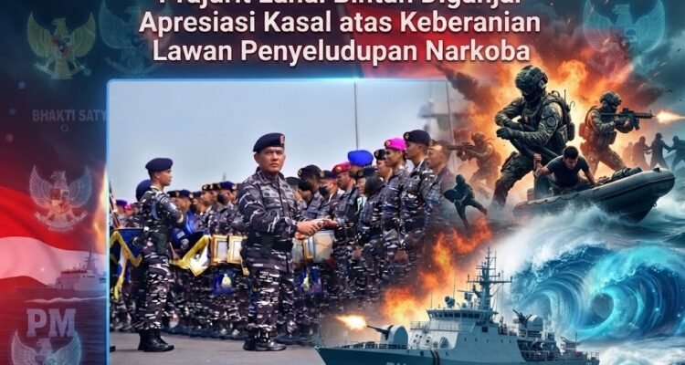 Prajurit Lanal Bintan Diganjar Apresiasi Kasal atas Keberanian Lawan Penyeludupan Narkoba