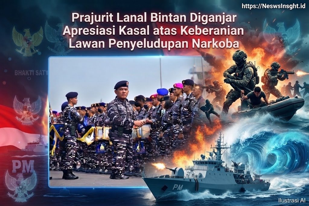 Prajurit Lanal Bintan Diganjar Apresiasi Kasal atas Keberanian Lawan Penyeludupan Narkoba